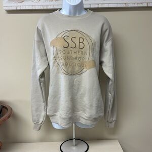 Women’s Southern Sundrop Beige Graphic Sweatshirt